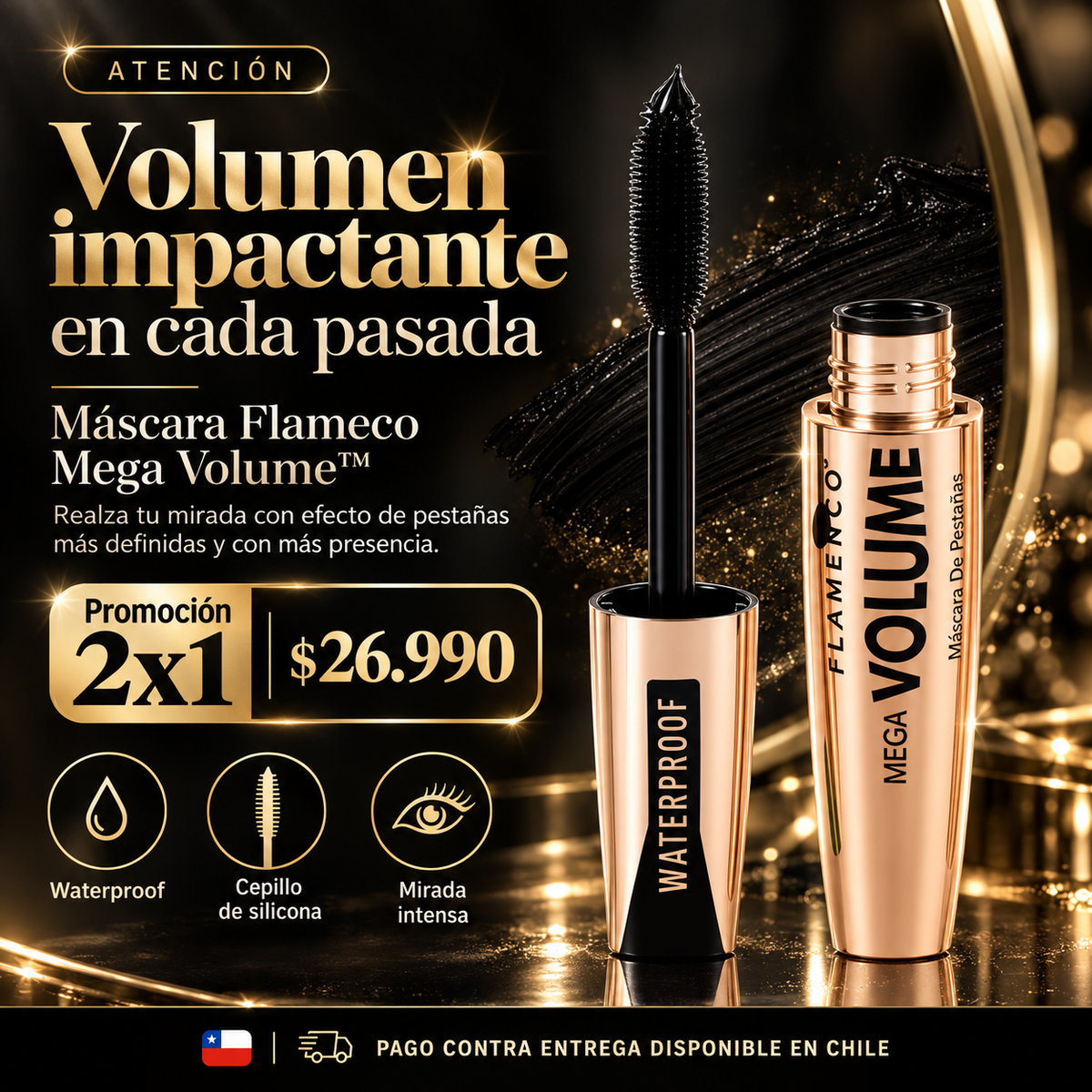 FLAMENCO™ MEGA VOLUMEN Volumen, definición y pestañas más impactantes