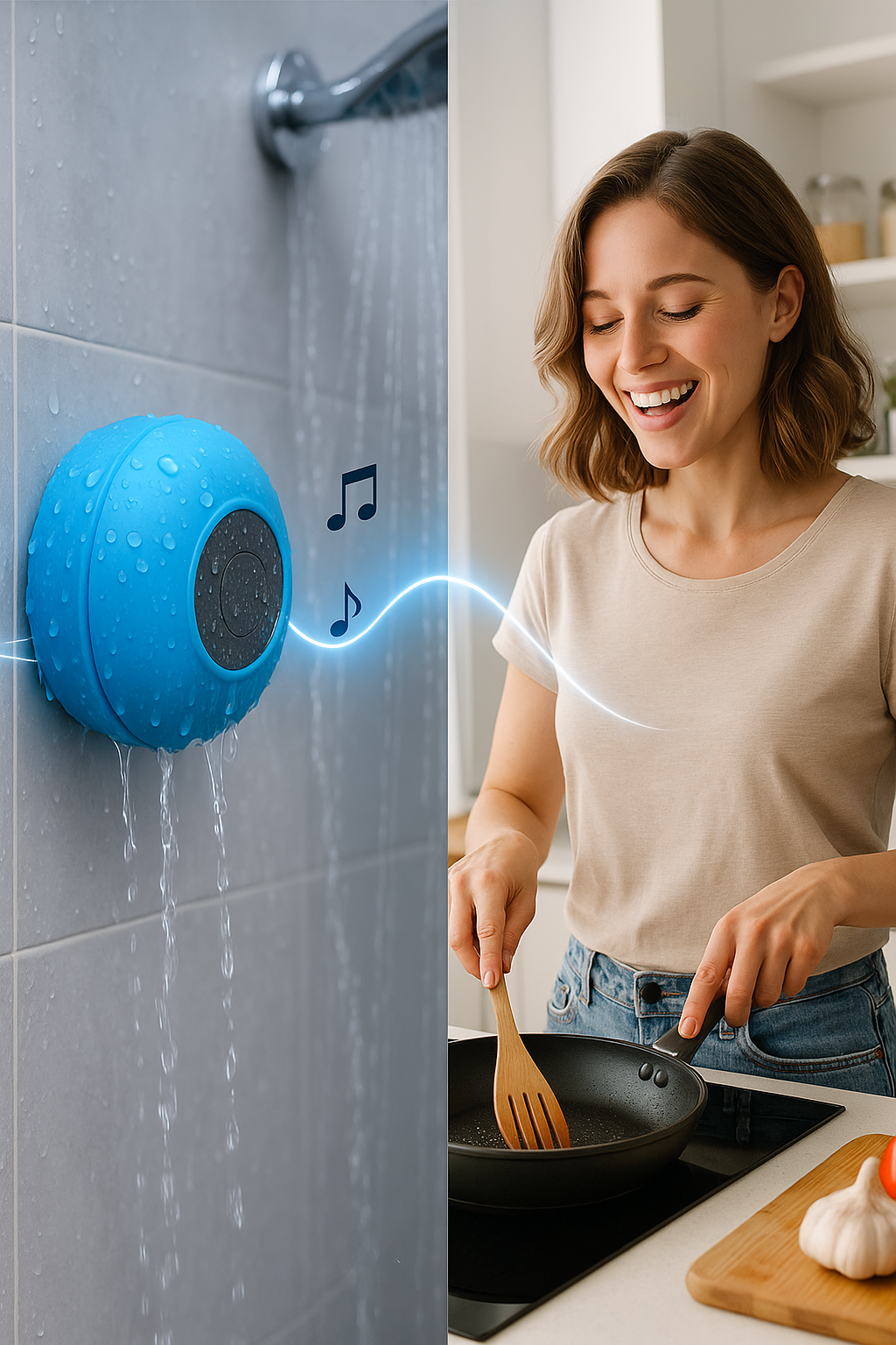 Parlante para ducha con Bluetooth