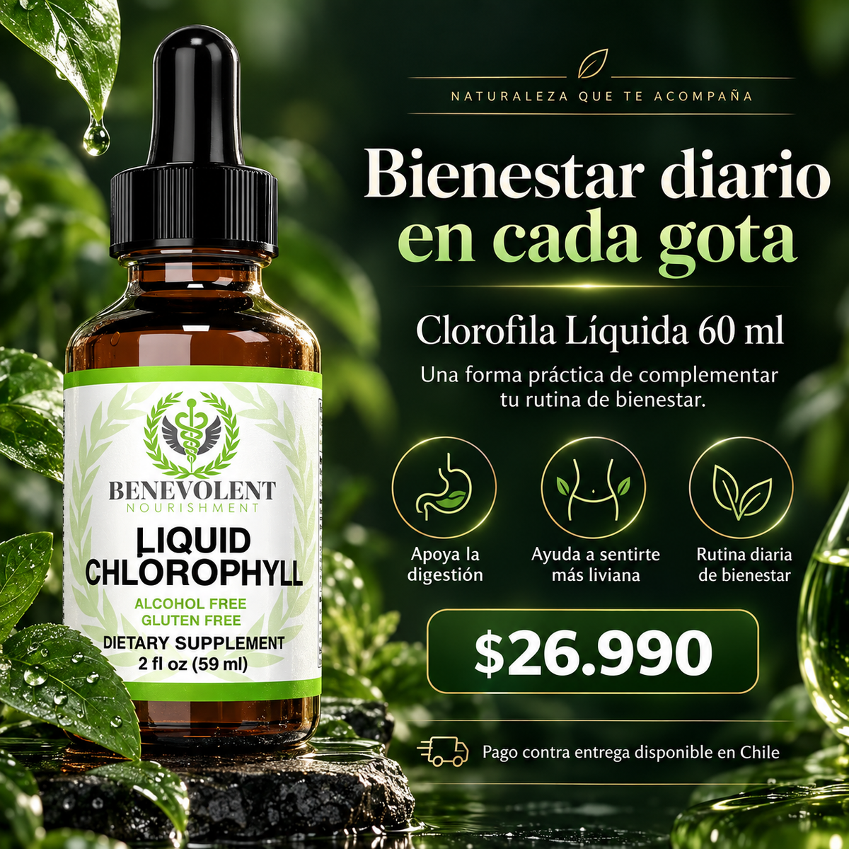 Liquid Chlorophyll™ Un toque verde para tu rutina diaria