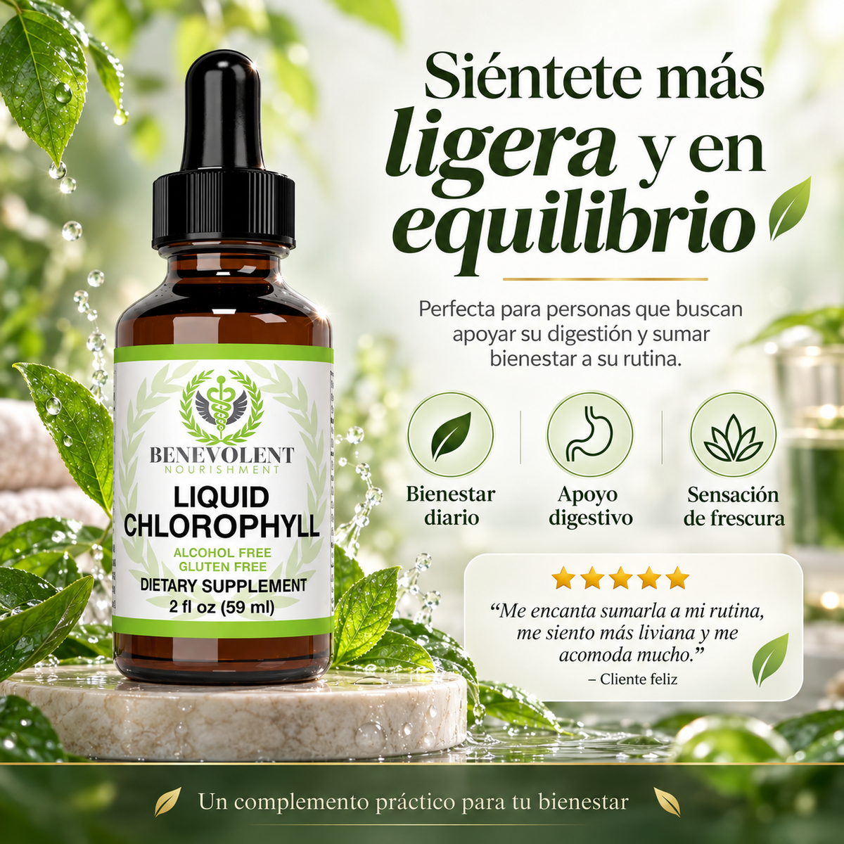 Liquid Chlorophyll™ Un toque verde para tu rutina diaria