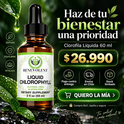 Liquid Chlorophyll™ Un toque verde para tu rutina diaria