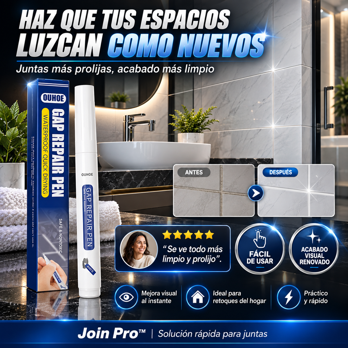 Lápiz Blanqueador de fragües - JointPro™