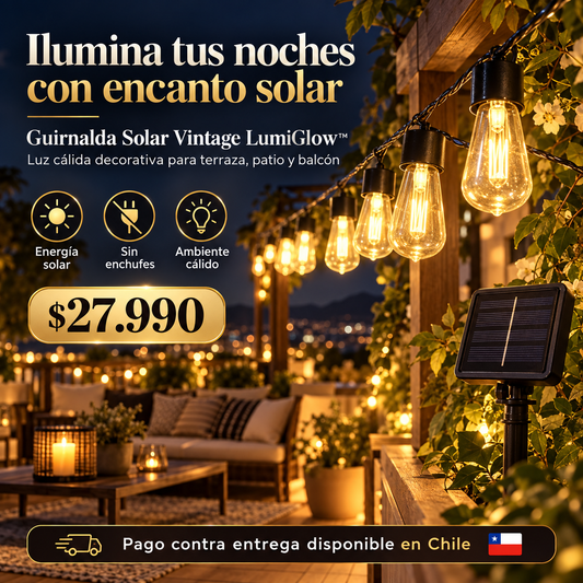 LumiGlow™ Guirnalda Solar 10M