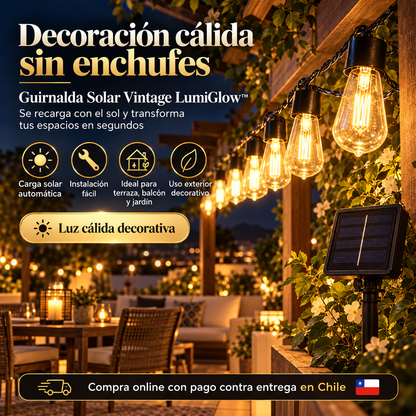 LumiGlow™ Guirnalda Solar 10M