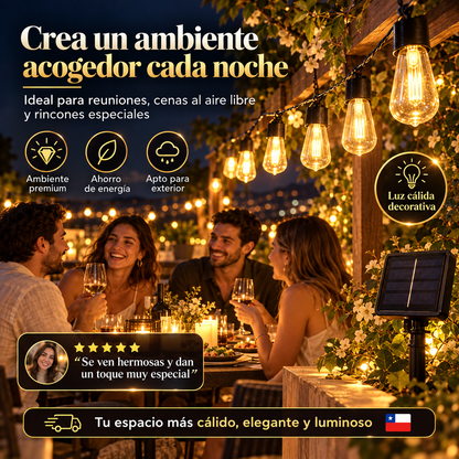 LumiGlow™ Guirnalda Solar 10M
