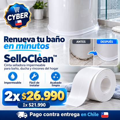SelloClean™ Cinta Selladora Antimoho para Baño y Cocina