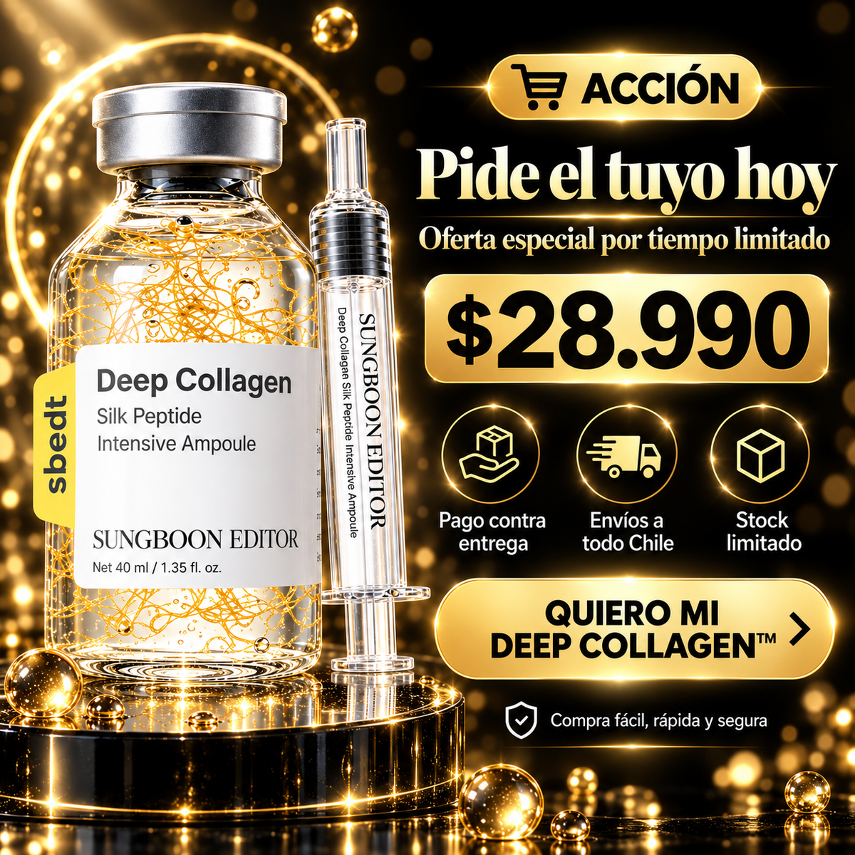 Deep Collagen™  Hidratación y luminosidad para una piel de aspecto más cuidado