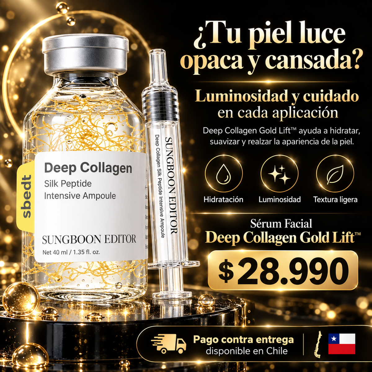 Deep Collagen™  Hidratación y luminosidad para una piel de aspecto más cuidado