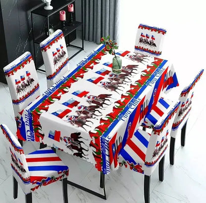 Juego de funda de silla + Mantel